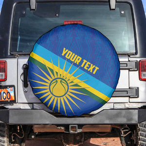 Afro Basketball Custom Rwanda Spare Tire Cover Go Champions Imigongo Folk Pattern - African Pride