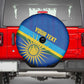 Afro Basketball Custom Rwanda Spare Tire Cover Go Champions Imigongo Folk Pattern - African Pride