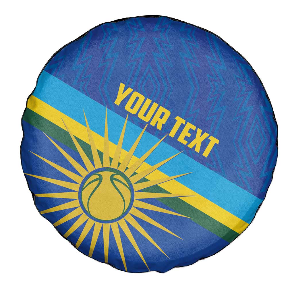 Afro Basketball Custom Rwanda Spare Tire Cover Go Champions Imigongo Folk Pattern - African Pride