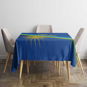 Afro Basketball Custom Rwanda Tablecloth Go Champions Imigongo Folk Pattern - African Pride