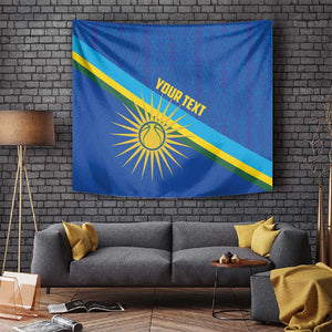 Afro Basketball Custom Rwanda Tapestry Go Champions Imigongo Folk Pattern - African Pride