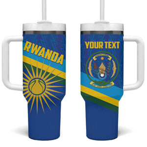 Afro Basketball Custom Rwanda Tumbler With Handle Go Champions Imigongo Folk Pattern - African Pride