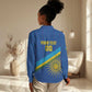 Afro Basketball Custom Rwanda Women Casual Shirt Go Champions Imigongo Folk Pattern - African Pride