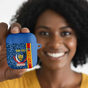 DR Congo Basketball Custom AirPods Case Come On Leopards Skin Pattern