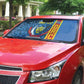 DR Congo Basketball Custom Auto Sun Shade Come On Leopards Skin Pattern