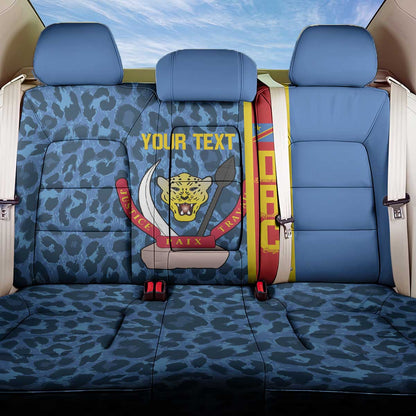 Afro Basketball Custom DR Congo Back Car Seat Cover Come On Leopards Skin Pattern - African Pride