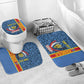 DR Congo Basketball Custom Bathroom Set Come On Leopards Skin Pattern