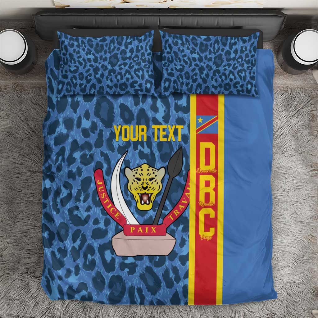 Afro Basketball Custom DR Congo Bedding Set Come On Leopards Skin Pattern - African Pride