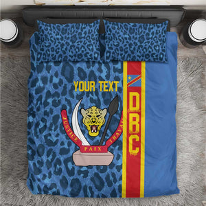 Afro Basketball Custom DR Congo Bedding Set Come On Leopards Skin Pattern - African Pride