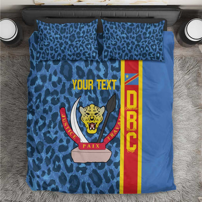 Afro Basketball Custom DR Congo Bedding Set Come On Leopards Skin Pattern - African Pride