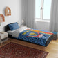 Afro Basketball Custom DR Congo Bedding Set Come On Leopards Skin Pattern - African Pride