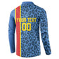 DR Congo Basketball Custom Button Sweatshirt Come On Leopards Skin Pattern