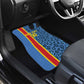 Afro Basketball Custom DR Congo Car Mats Come On Leopards Skin Pattern - African Pride
