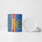 DR Congo Basketball Custom Ceramic Mug Come On Leopards Skin Pattern