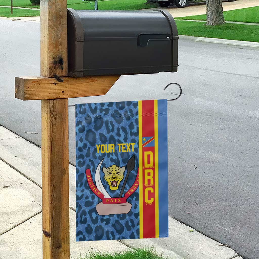 Afro Basketball Custom DR Congo Garden Flag Come On Leopards Skin Pattern - African Pride