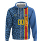 Afro Basketball Custom DR Congo Hoodie Come On Leopards Skin Pattern - African Pride