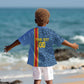 Afro Basketball Custom DR Congo Kid Hawaiian Shirt Come On Leopards Skin Pattern - African Pride