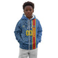 Afro Basketball Custom DR Congo Kid Hoodie Come On Leopards Skin Pattern - African Pride