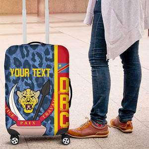 Afro Basketball Custom DR Congo Luggage Cover Come On Leopards Skin Pattern - African Pride