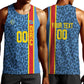 Afro Basketball Custom DR Congo Men Tank Top Come On Leopards Skin Pattern - African Pride