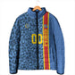 DR Congo Basketball Custom Padded Jacket Come On Leopards Skin Pattern