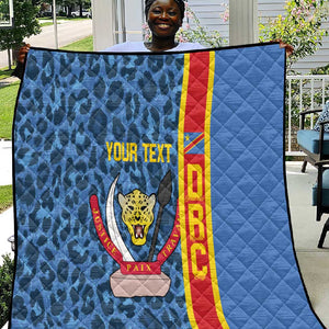 Afro Basketball Custom DR Congo Quilt Come On Leopards Skin Pattern - African Pride