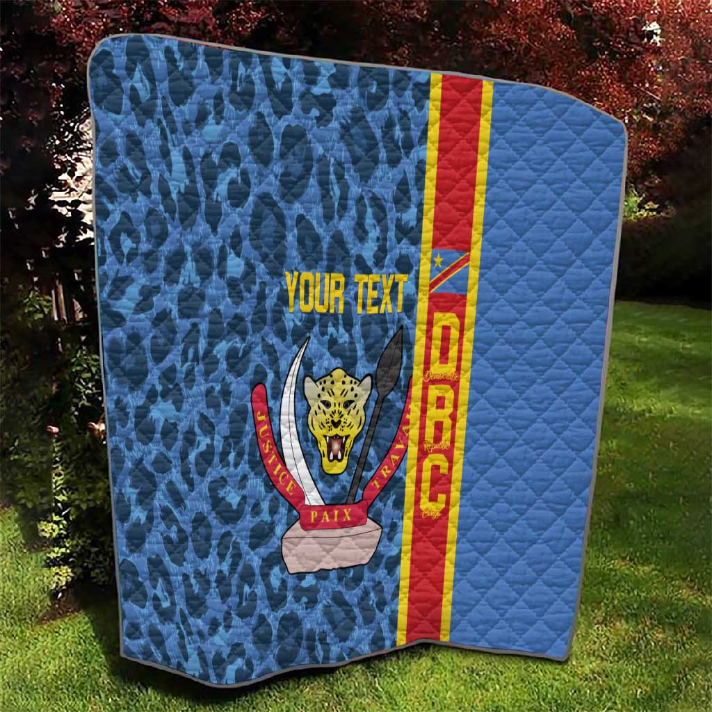 Afro Basketball Custom DR Congo Quilt Come On Leopards Skin Pattern - African Pride