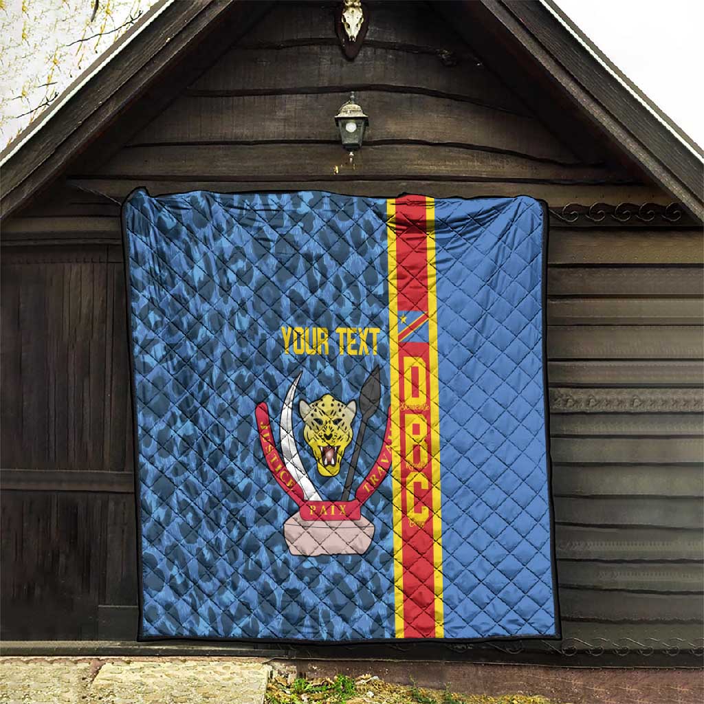 Afro Basketball Custom DR Congo Quilt Come On Leopards Skin Pattern - African Pride
