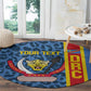 Afro Basketball Custom DR Congo Round Carpet Come On Leopards Skin Pattern - African Pride