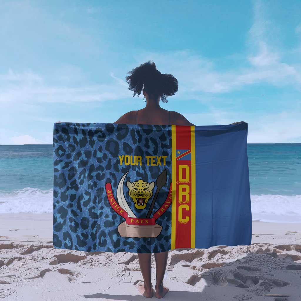 Afro Basketball Custom DR Congo Sarong Come On Leopards Skin Pattern - African Pride