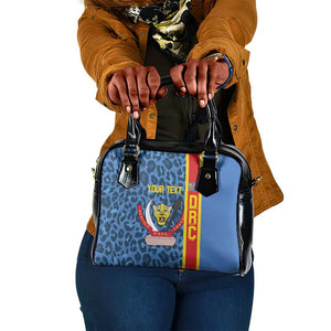 Afro Basketball Custom DR Congo Shoulder Handbag Come On Leopards Skin Pattern - African Pride