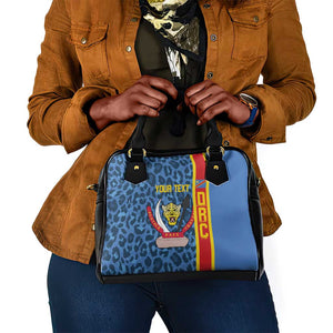 Afro Basketball Custom DR Congo Shoulder Handbag Come On Leopards Skin Pattern - African Pride