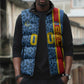 DR Congo Basketball Custom Sleeveless Puffer Jacket Come On Leopards Skin Pattern