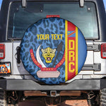 Afro Basketball Custom DR Congo Spare Tire Cover Come On Leopards Skin Pattern - African Pride