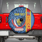 Afro Basketball Custom DR Congo Spare Tire Cover Come On Leopards Skin Pattern - African Pride