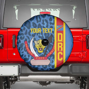 Afro Basketball Custom DR Congo Spare Tire Cover Come On Leopards Skin Pattern - African Pride