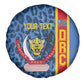 Afro Basketball Custom DR Congo Spare Tire Cover Come On Leopards Skin Pattern - African Pride