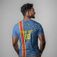 Afro Basketball Custom DR Congo T shirt Come On Leopards Skin Pattern - African Pride