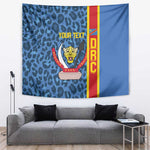 Afro Basketball Custom DR Congo Tapestry Come On Leopards Skin Pattern - African Pride
