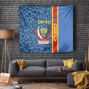 Afro Basketball Custom DR Congo Tapestry Come On Leopards Skin Pattern - African Pride