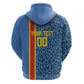 Afro Basketball Custom DR Congo Zip Hoodie Come On Leopards Skin Pattern - African Pride