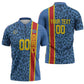 DR Congo Basketball Custom Zipper Polo Shirt Come On Leopards Skin Pattern