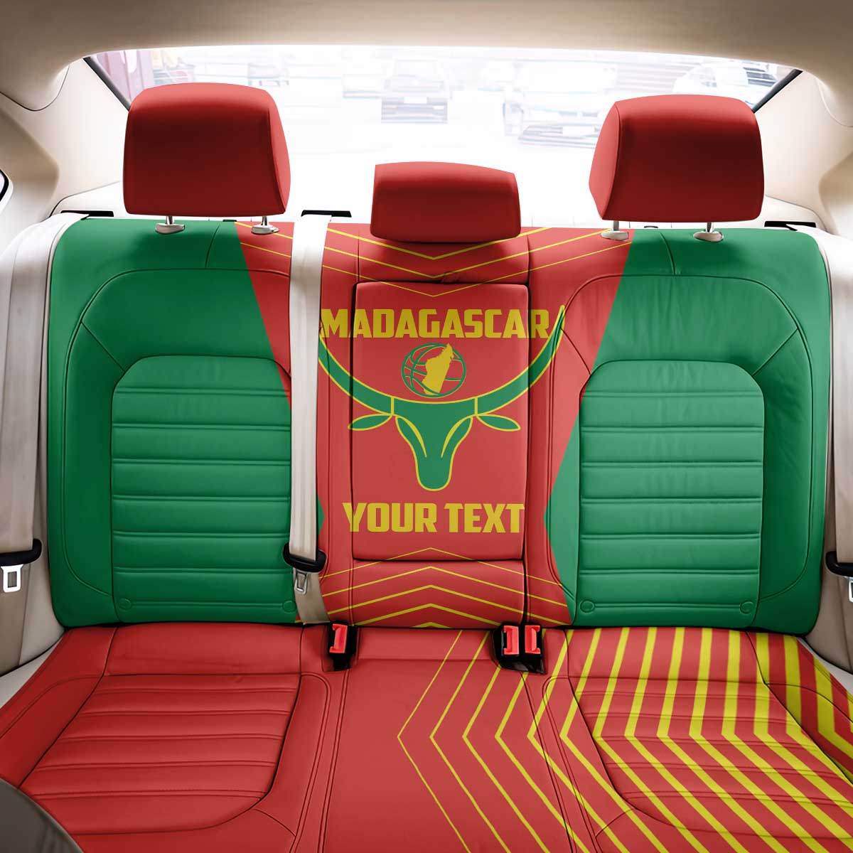 Afro Basketball Custom Madagascar Back Car Seat Cover Come On Angel Manzano - African Pride