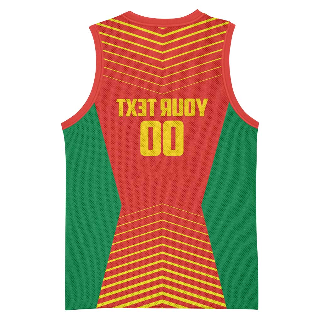 Afro Basketball Custom Madagascar Basketball Jersey Come On Angel Manzano - African Pride
