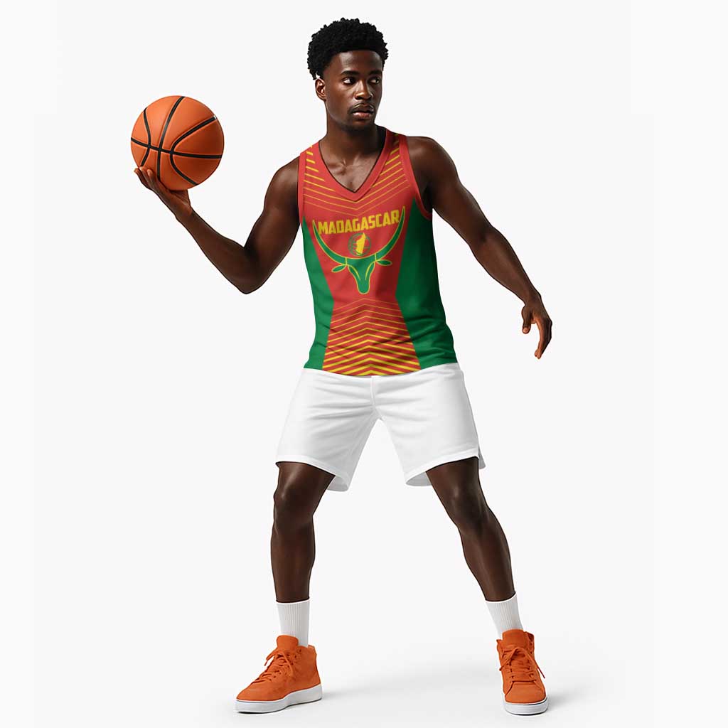 Afro Basketball Custom Madagascar Basketball Jersey Come On Angel Manzano - African Pride