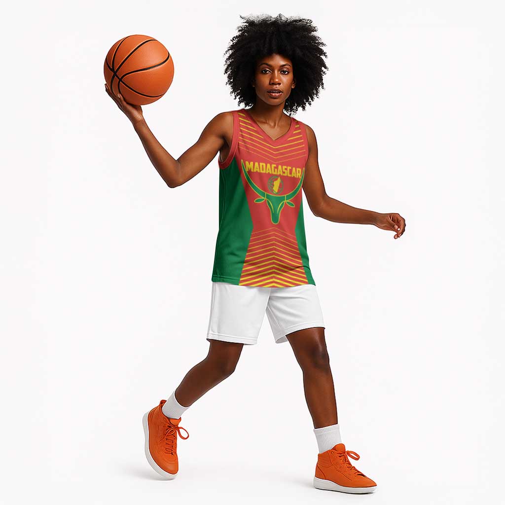 Afro Basketball Custom Madagascar Basketball Jersey Come On Angel Manzano - African Pride