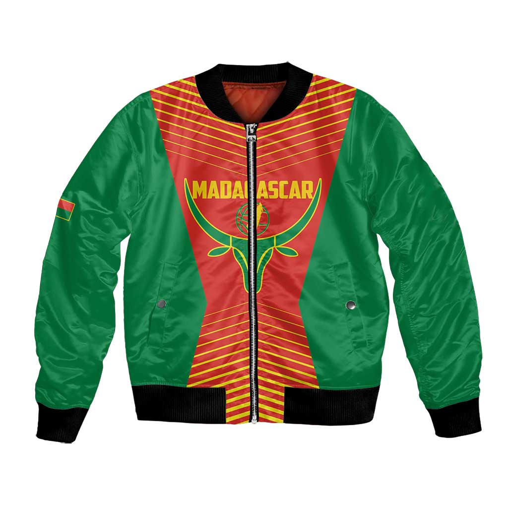 Afro Basketball Custom Madagascar Bomber Jacket Come On Angel Manzano - African Pride