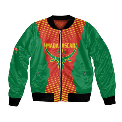Afro Basketball Custom Madagascar Bomber Jacket Come On Angel Manzano - African Pride