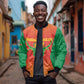 Afro Basketball Custom Madagascar Bomber Jacket Come On Angel Manzano - African Pride