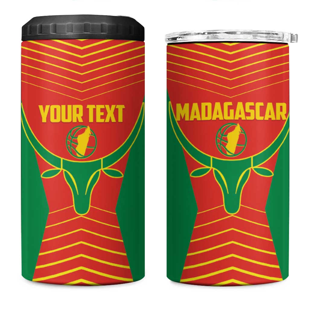Afro Basketball Custom Madagascar 4 in 1 Can Cooler Tumbler Come On Angel Manzano - African Pride